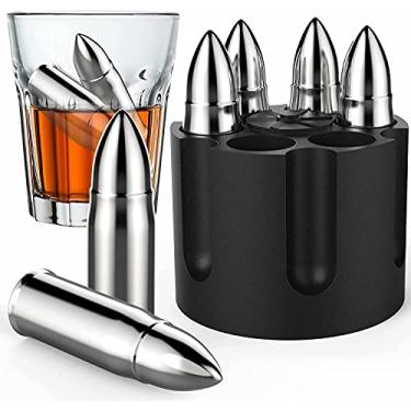 Imagem de Presentes para homens, dia dos pais, pedras de uísque, aniversário para ele, namorado, marido, avô, presente de Natal, acessórios para caverna masculina