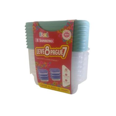 Imagem de Conjunto De Potes 280Ml Leve 8 Pague 7 - Sanremo