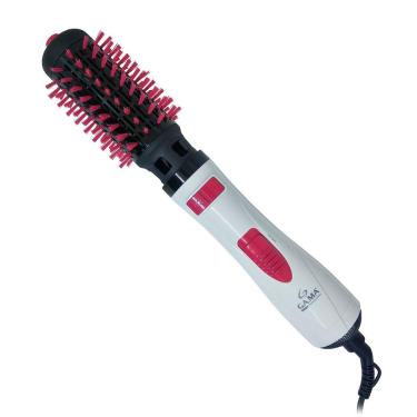 Imagem de Escova Modeladora Rotativa Gama Italy Turbo Plus 2300 Branco E Rosa 127v