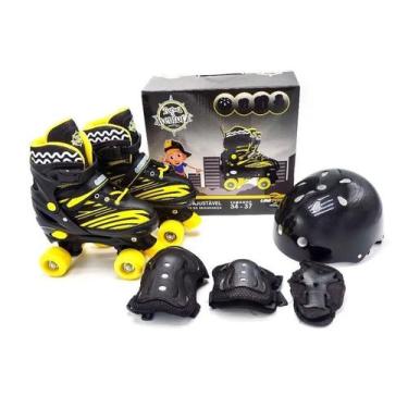 Patins Sports Roller Skate 4 Rodas Preto do 34-35 - Fênix - Fenix - Patins 4  Rodas - Magazine Luiza