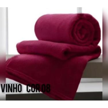 Imagem de Manta Cobertor Casal Microfibra Lisa 1.80 X 2.00 Vinho - Bell