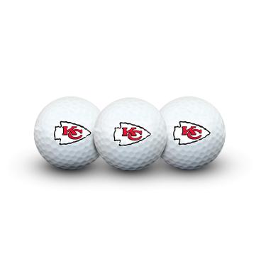 Imagem de Team Effort Pacote com 3 bolas de golfe Kansas City Chiefs