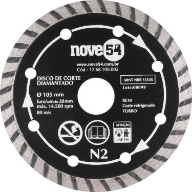 Imagem de Disco Diamantado 105Mm Turbo Furo 20Mm N2 - Nove54