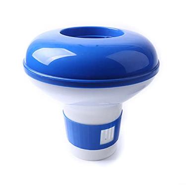 Imagem de Kiboule Dispensador de Cloro Flutuante para Piscina Vazão Ajustável Dispositivo de Dosagem Aplicador Automático de Desinfecção Pílula de Desinfecção Copo Flutuante Acessórios para Piscina