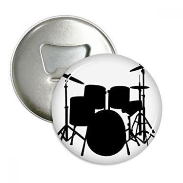 Imagem de Song Music Drum Kit abridor de garrafas energético, ímã de geladeira, emblema multifuncional