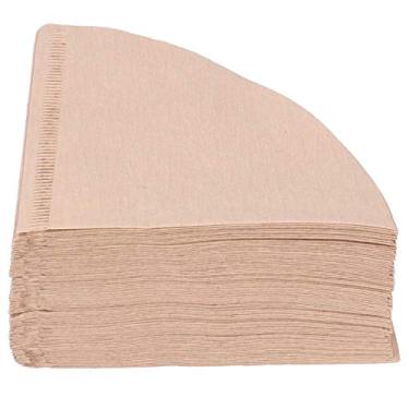 Imagem de Filtro de café, filtro de polpa de madeira natural, acessório de café, 100 peças para a família para amantes de café para casa para escritório