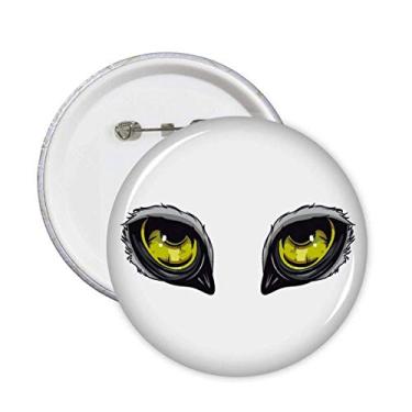 Imagem de Broche de decoração de olho de coruja de animal de desenho animado 5 peças