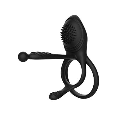 Imagem de Vibrador Silicone Duplo Anel Atraso Ejaculação Para Homem Casal Brinquedo Sexual Adulto Ampliação Ereção Zatla