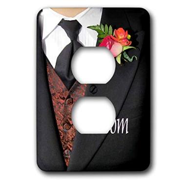 Imagem de 3dRose Tampa de tomada 2 plugues Groom lsp_3192_6