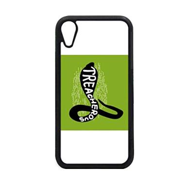 Imagem de Capa preta Cobras Animal Outline Natural para iPhone XR Capa para Apple Proteção de Celular
