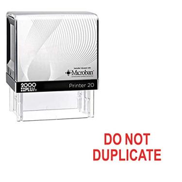 Imagem de Carimbo de borracha de autotintagem para escritório da Don't Duplicate Cosco Printer - tinta vermelha