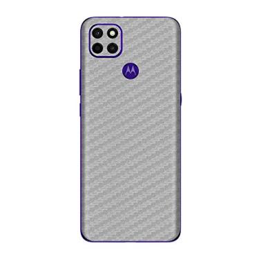 Imagem de Skin Adesivo Traseira Fibra Carbono e outras texturas Para Moto G9 Power (Cinza Carbono)