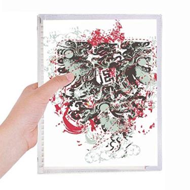 Imagem de Caderno de rua com estampa abstrata, grafite, folhas soltas, diário recarregável, papelaria