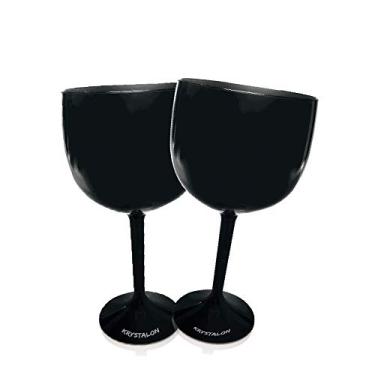 Imagem de Kit 2 Taças Gin Pretas Acrílico Ps KrystalON