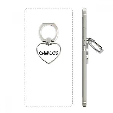 Imagem de Suporte de anel de telefone Charles com escrita especial e nome inglês, suporte universal