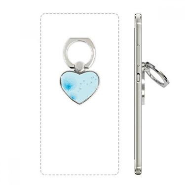 Imagem de Suporte universal para anel de telefone dente-de-leão com flor azul