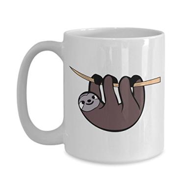 Imagem de Caneca de bicho-preguiça - Caneca de café de cacau quente divertido - ideia de