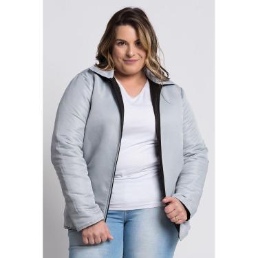 Imagem de Jaqueta Feminina Plus Size Dupla Face Microfibra - Serena