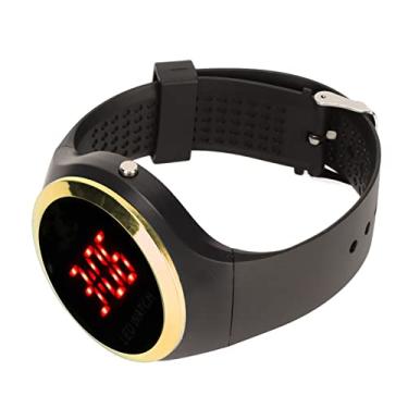 Imagem de Estink Relógio de pulso infantil digital esportivo luminoso à prova d'água elegante relógio multifuncional digital LED para uso ao ar livre relógios de pulso elétrico presente infantil, Dourado