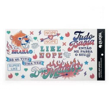 Imagem de Tatuagens Temporarias Tinder Deu Match