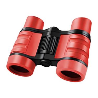Imagem de menolana Binóculos infantis 4x30, à prova de choque, selva, brinquedo com cordão de pescoço para detetive, observação de pássaros, caminhadas, presentes de, Vermelho
