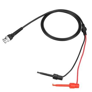 Imagem de 2 Pces Bnc Ao Cabo De Teste Coaxial Da Máquina Do Osciloscópio Da Ponta De Prova Do Gancho De Teste Duplo Durável Para Equipamentos Industriais