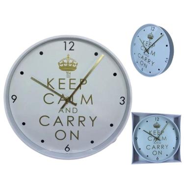 Imagem de Relógio de Parede Grande 33cm Escritório Moderno KEEP CALM