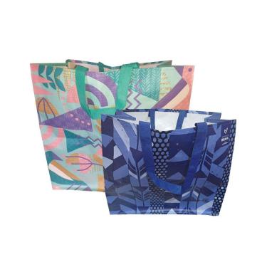 Imagem de Sacola Gigante + Sacola Grande Ráfia Ecobag Retornável B4u