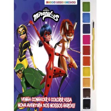 Imagem de Miraculous Ladybug Livro Para Pintar Com Aquarela