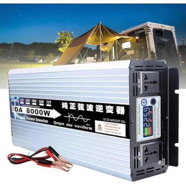Imagem de Inversor De Onda Senoidal Pura (5000w/6000w/8000w), Dc 12v / 24v / 60v Para Ac 110v / 220v Conversor De TensãO, Tomada De Energia Universal,6000W-12vto220V