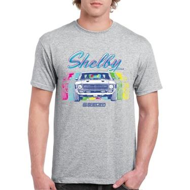 Imagem de Camiseta masculina Shelby GT500 1967 American Legend Mustang Racing Retro Cobra GT 500 Performance Powered by Ford, Cinza, 5G