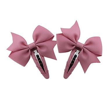 Imagem de Baily 48 peças de grampos de pressão de arco de cata-vento minúsculos para bebês e meninas pequenas pinos de cabelo fino em franja (clipes de pressão catavento, 48 peças