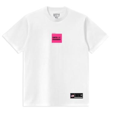 Imagem de Camiseta Streetwear Off-Y Barcode White (BR, Alfa, 3G, Regular, Branco)