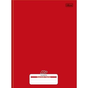 Imagem de Tilibra - Caderno de Caligrafia Brochura Capa Dura Universitário D+ vermelho 96 Folhas
