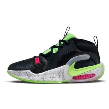 Imagem de Nike Tênis de basquete infantil Air Zoom Crossover 2 (FB2689-400, obsidiana escura/limão/rosa intenso/branco), Obsidiana escura/lima/rosa intenso/branco, 7 Big Kid
