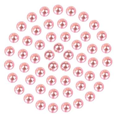 Imagem de MUUNN 150 peças de contas de tungstênio com fenda, 12 cores/13 tamanhos de contas de tungstênio com fenda, materiais para amarrar com mosca (rosa metálico/rosa almão, 3,5 mm