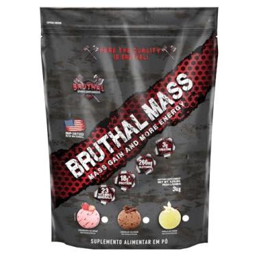 Imagem de Hipercalórico Bruthal Mass Gain 3kg - Bruthal Sports (Vanilla Ice Cream)