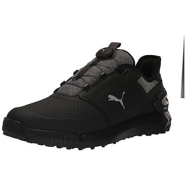 Imagem de PUMA Tênis de golfe masculino Ignite Elevate Disc, preto e silencioso, tamanho 36, Sombra Puma preta silenciosa, 38