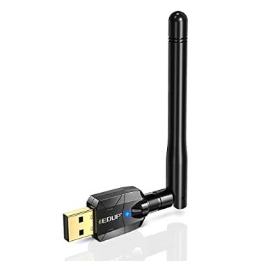 Imagem de Adaptador Bluetooth de longo alcance EDUP para PC Bluetooth 5.0 USB alto ganho para desktop laptop Bluetooth Dongle EDR transferência sem fio receptor para mouse, teclado, alto-falantes,