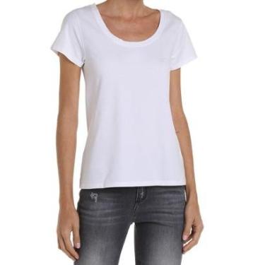 Imagem de Camiseta Feminina Dudalina MC T-Shirt Malha Lisa - 110150-Feminino
