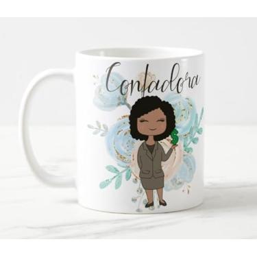 Imagem de Caneca Profissão Feminina Contadora Cuida do Nosso Dinheiro
