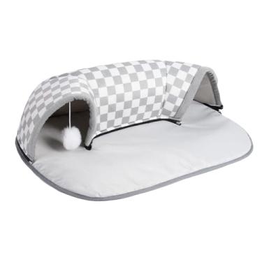 Imagem de IEUDNS Bonito gato cama brinquedo túnel gato atividade tapete brinquedo exercício playground destacável gatos jogar esteira interativa para gatinhos gatos,