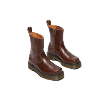 Imagem de Dr. Martens Botas femininas Amaayah Lo Couro Bex Pull-on Fashion, Butterscotch, 41