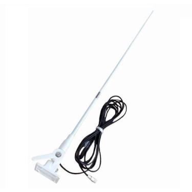 Imagem de Antena VHF Maritima em Fibra de Carbono Winner 9 DB Cor Branca - REI M