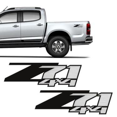 Imagem de Par Adesivos Z71 S10 Silverado D20 Emblema Lateral Chevrolet - SPORTIN