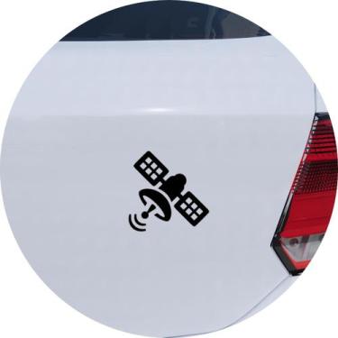 Imagem de Adesivo de Carro Satélite em órbita - Cor Amarelo - Melhor Adesivo, Pr