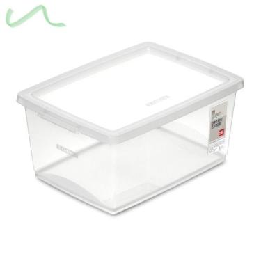 Imagem de Caixa Organizadora Com Tampa De Plástico Cristal Ordene 7,5L