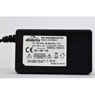Imagem de Fonte Compatível Teclado Yamaha Psr520 Psr510 S30 12v 2a - All Source