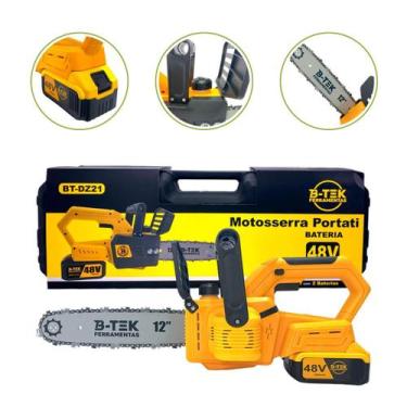 Imagem de Motosserra Elétrica Portátil 12 Polegadas 3000W 2 Baterias 1000mAh Rec
