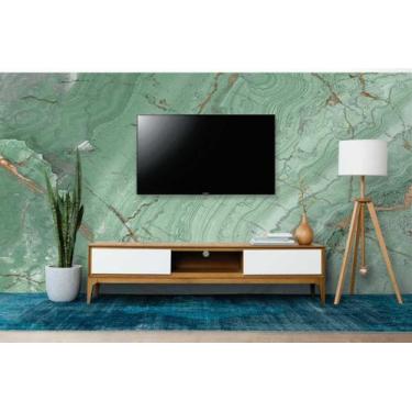 Imagem de Papel de Parede Painel 3D Mármore Carrara Verde 3,5M Claro Revestiment